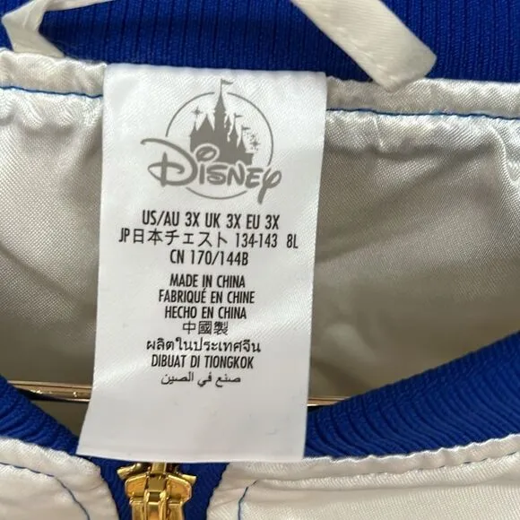 DISNEY Mickey Mouse SUNSET Varsity Bomber Womens Jacket NWT (Size 3x)