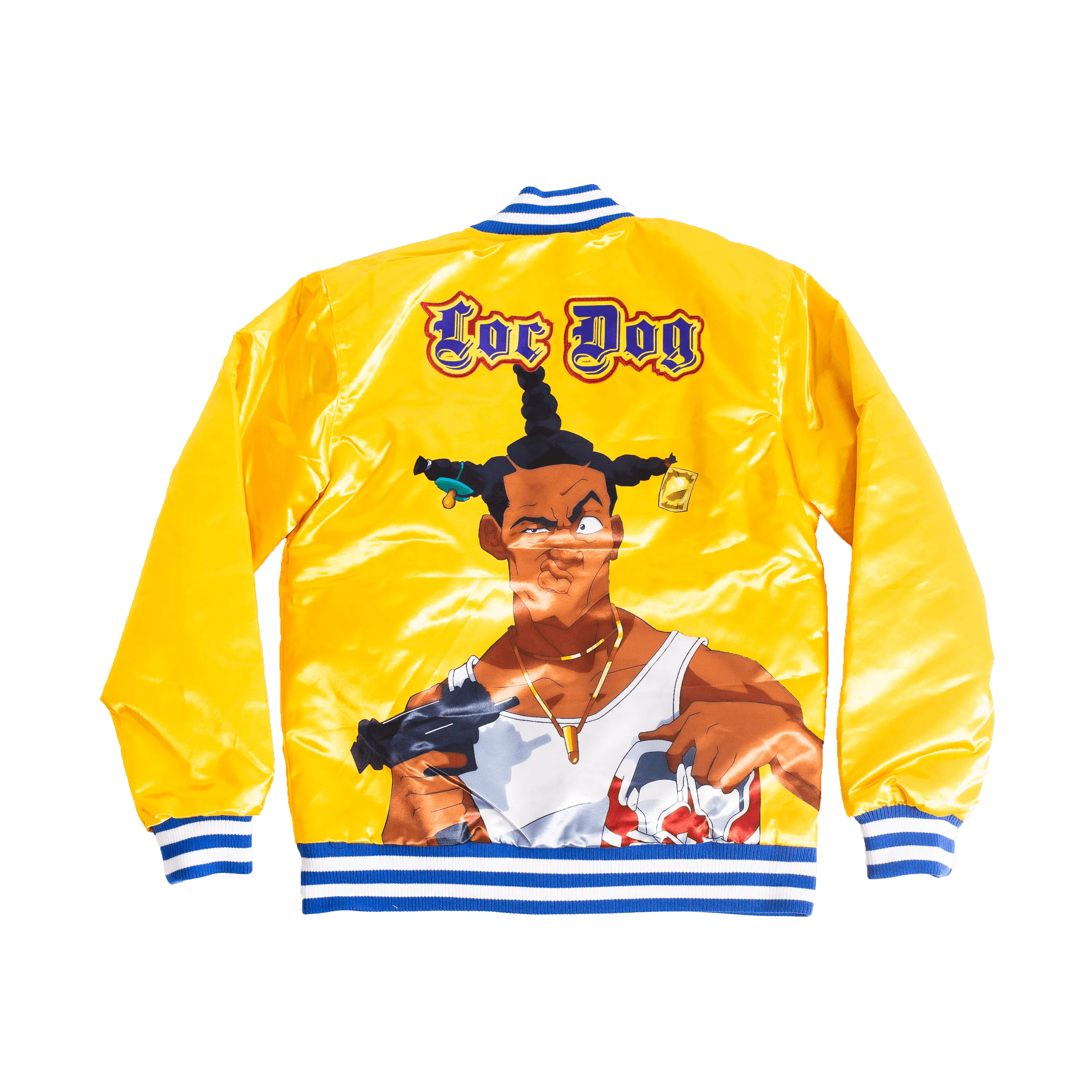 DONT BE A MENCACE SATIN JACKET YELLOW