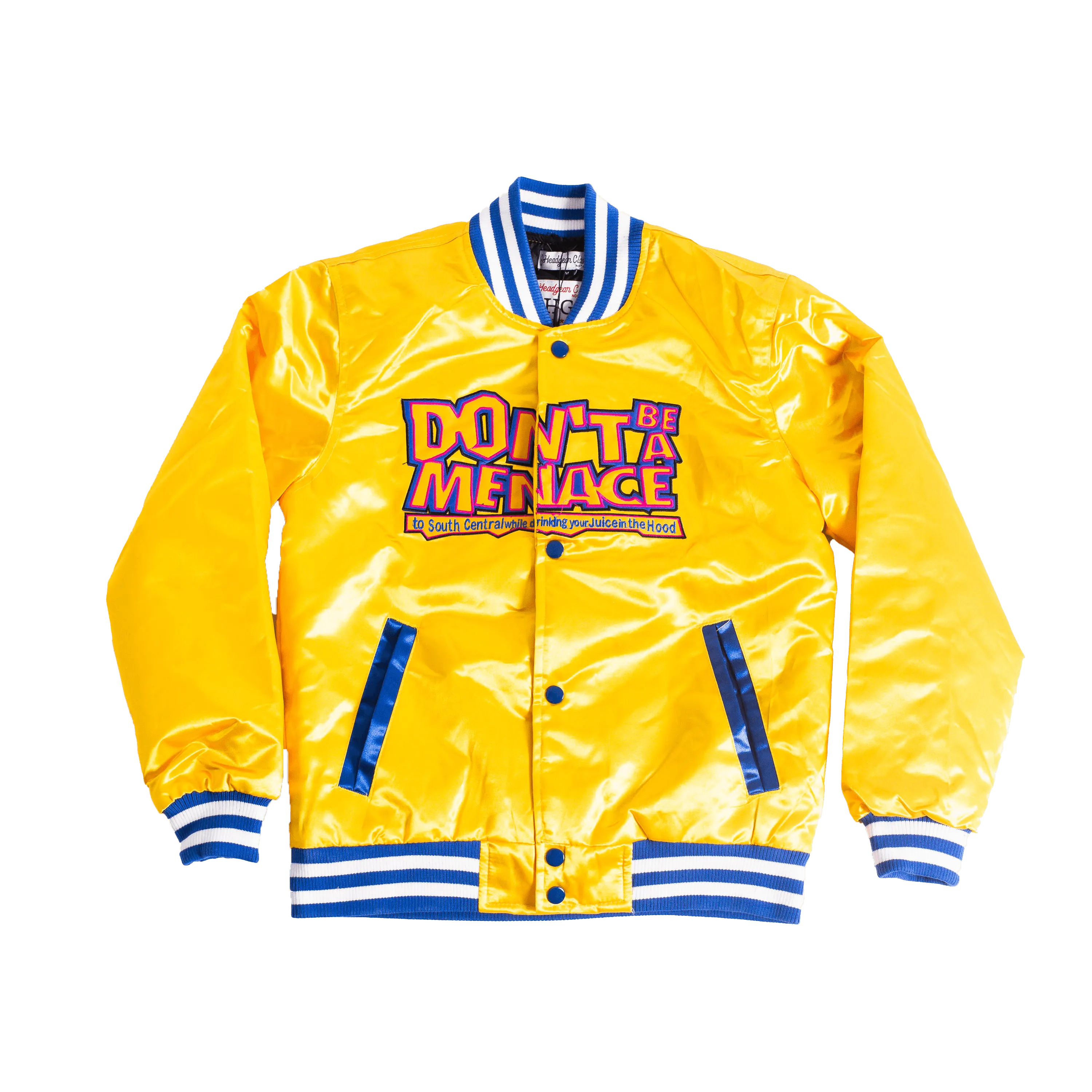 DONT BE A MENCACE SATIN JACKET YELLOW