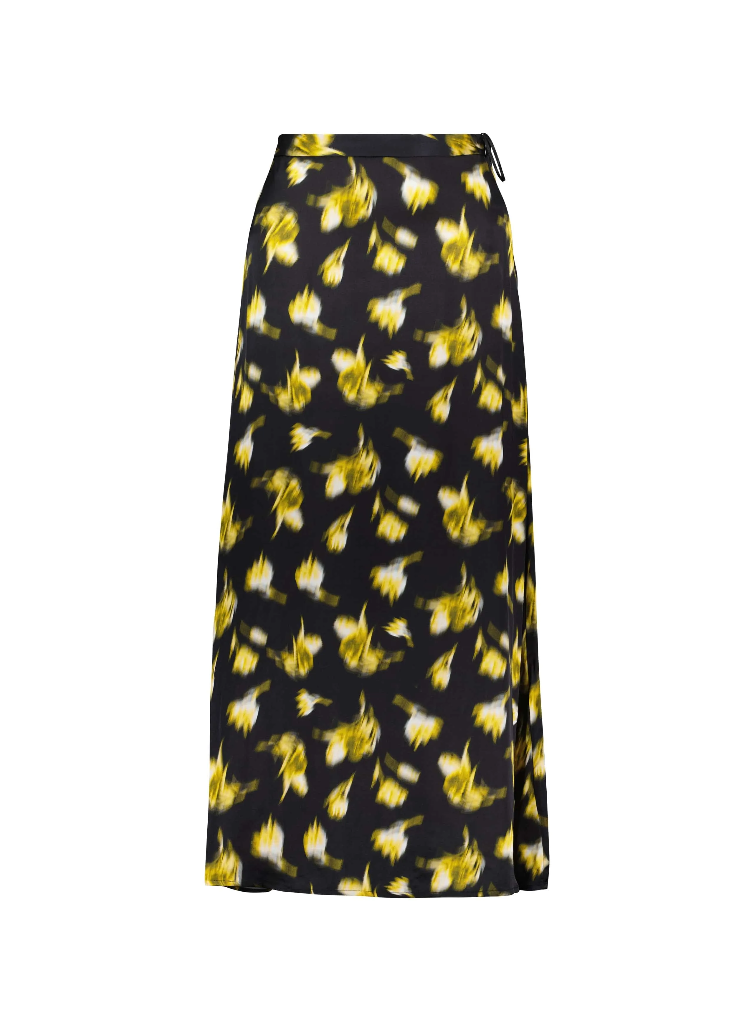 Doris LENZING™ ECOVERO™ Recycled Skirt | Black Blurred Floral