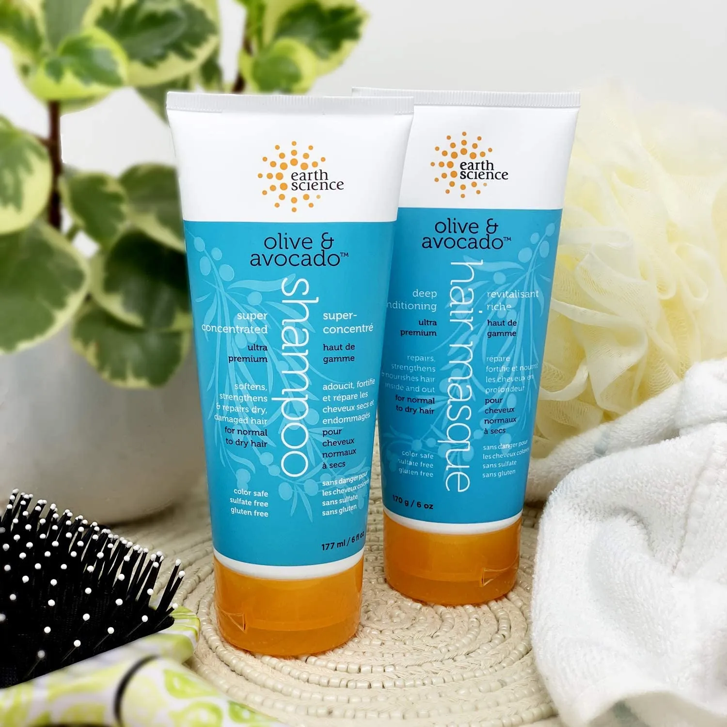 Earth Science Olive & Avocado Hair Masque 170g