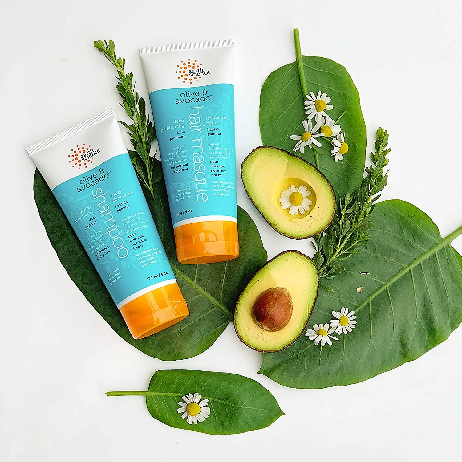 Earth Science Olive & Avocado Hair Masque 170g