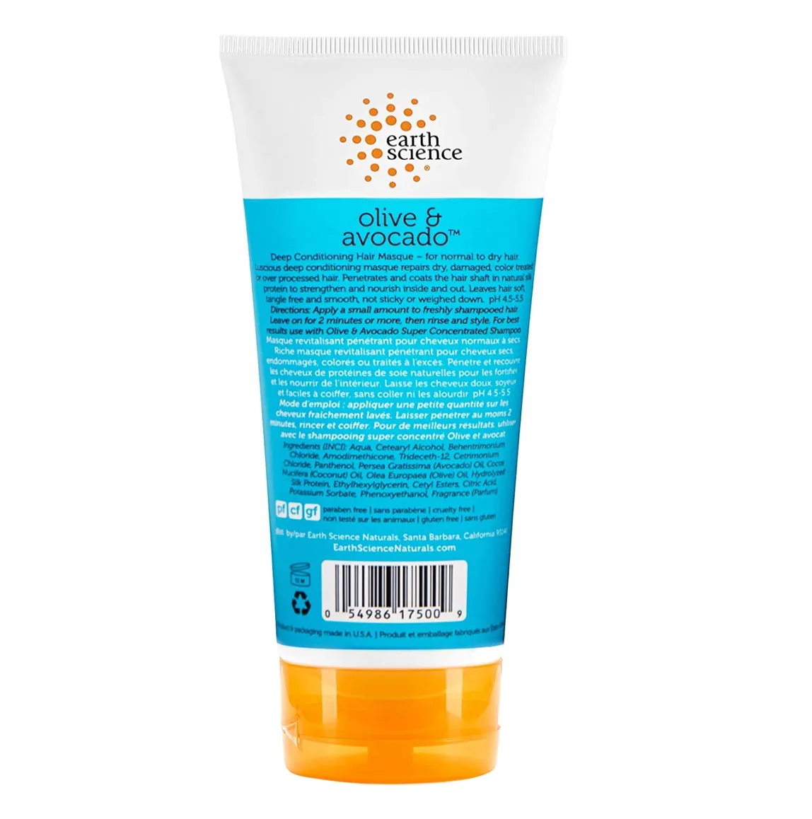 Earth Science Olive & Avocado Hair Masque 170g
