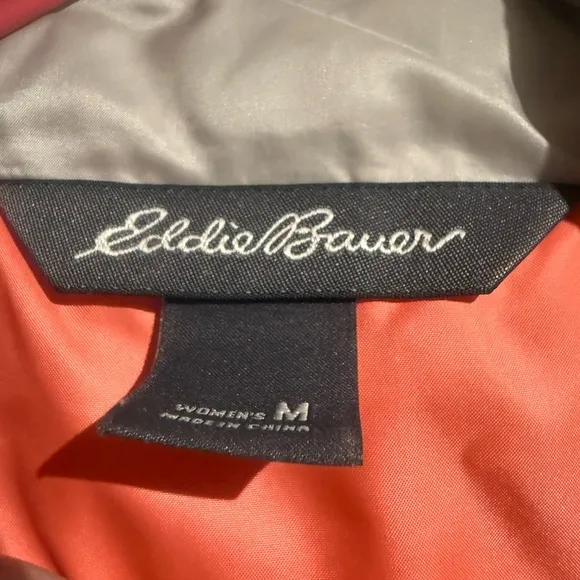 Eddie Bauer Men’s Size Medium Silver Gray Nylon Travex Quilted Puffer Vest