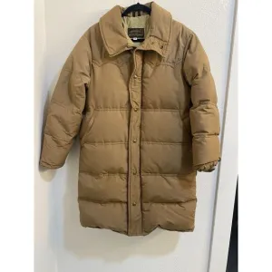 Eddie Bauer‎ Puffer Down Coat Women's Medium Tan