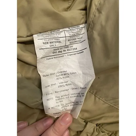 Eddie Bauer‎ Puffer Down Coat Women's Medium Tan
