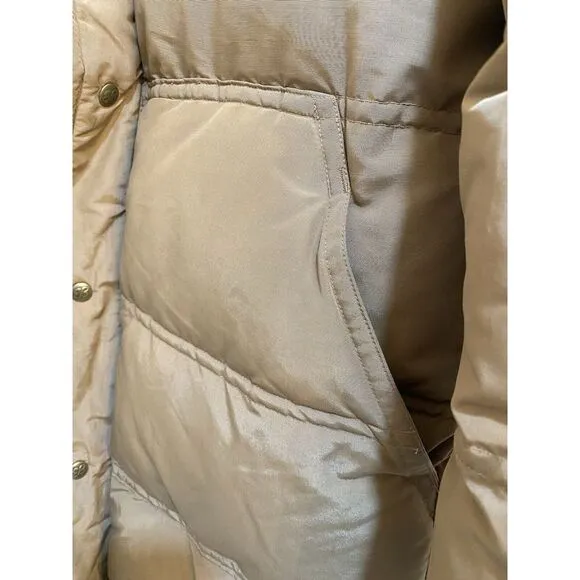 Eddie Bauer‎ Puffer Down Coat Women's Medium Tan