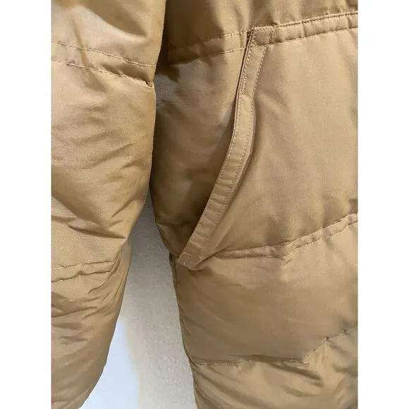 Eddie Bauer‎ Puffer Down Coat Women's Medium Tan