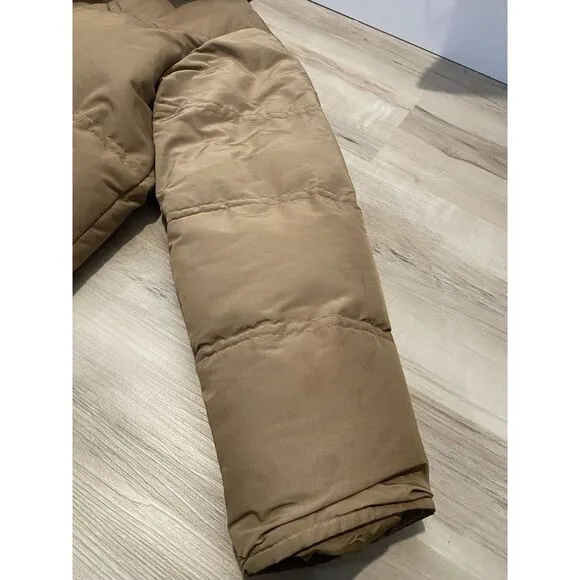 Eddie Bauer‎ Puffer Down Coat Women's Medium Tan