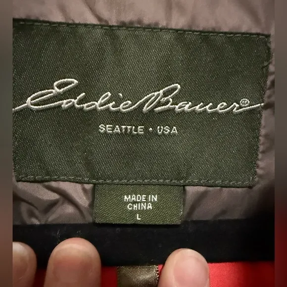 Eddie Bauer Women’s EB550 Down Fill Puffer Coat Size Large Outdoor Winter