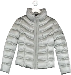 Escada Sport Grey Down Puffer Jacket UK 8
