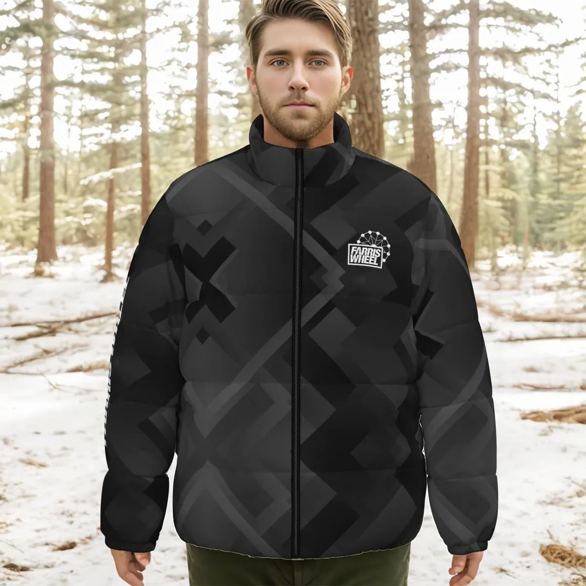 Farris Wheel Puffer Winter Jacket "Chicago House Music 4 Life"