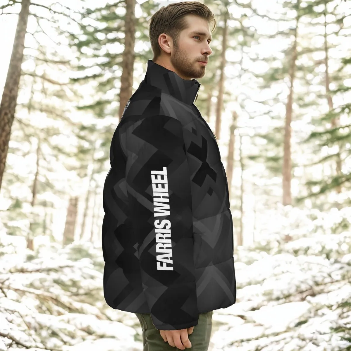 Farris Wheel Puffer Winter Jacket "Chicago House Music 4 Life"