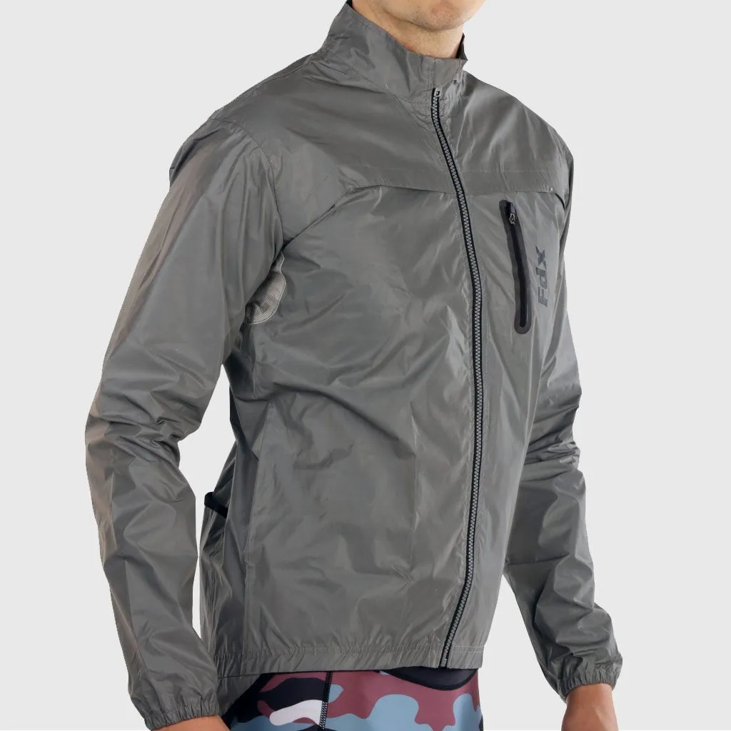 Fdx 360° Silver Men's & Boy's High Visibility Waterproof Cycling Jacket