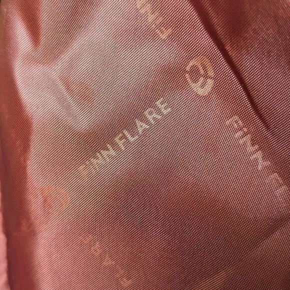 Finn Flare Orange Active Puffer Zip Down Multi Pocket Jacket Womens sz S