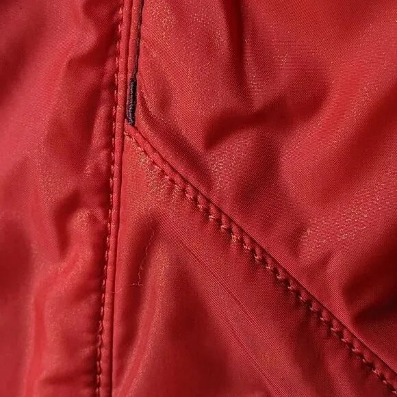 Finn Flare Orange Active Puffer Zip Down Multi Pocket Jacket Womens sz S