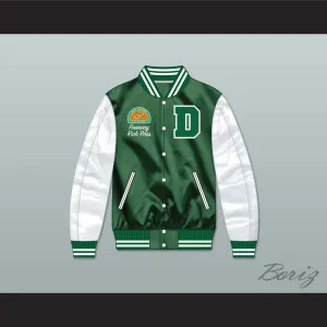 Freeway Rick Ross Susan Miller Dorsey High School Dons Tennis Green/ White Varsity Letterman Satin Bomber Jacket