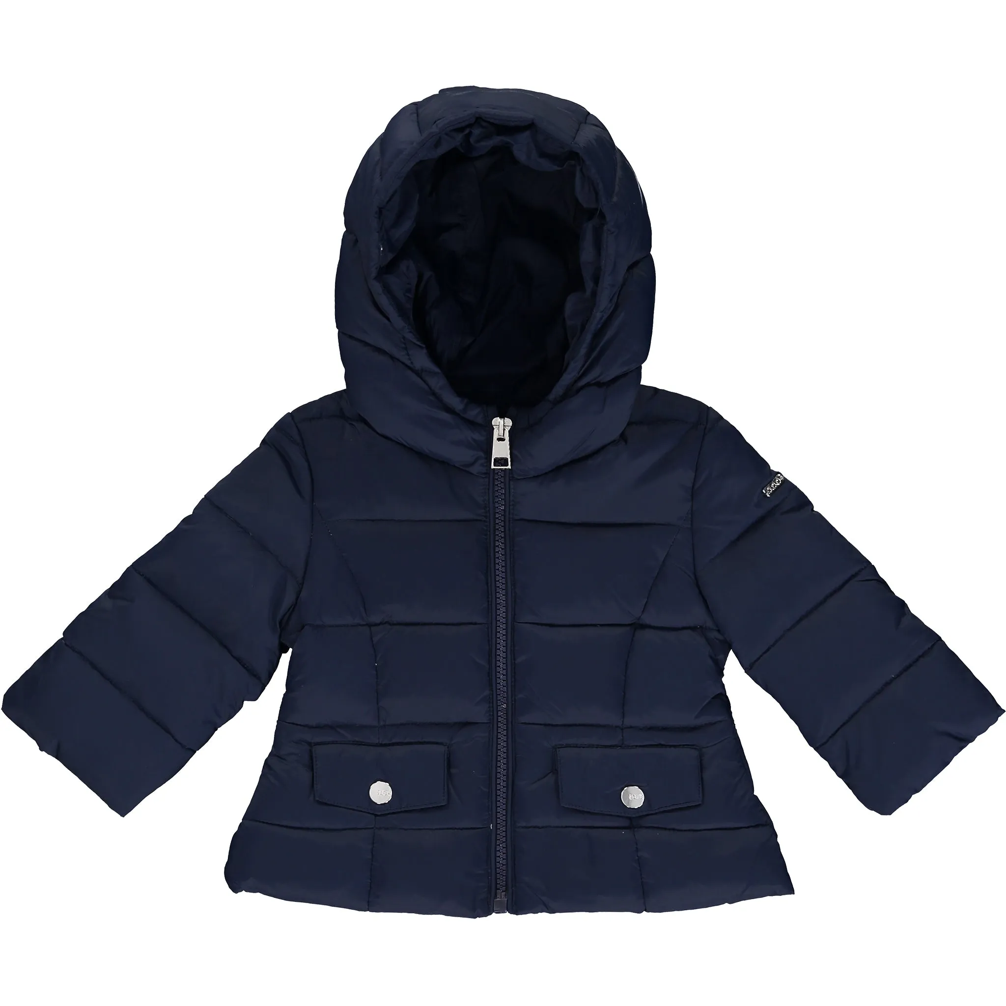 Girls Navy Blue Down Padded Coat
