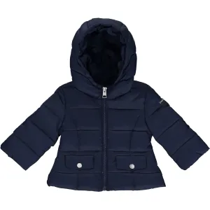 Girls Navy Blue Down Padded Coat