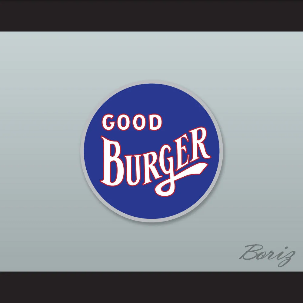 Good Burger Blue/ White Varsity Letterman Satin Bomber Jacket