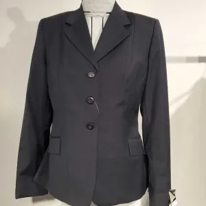 Grand Prix Navy Windowpane Hunt Coat 14T