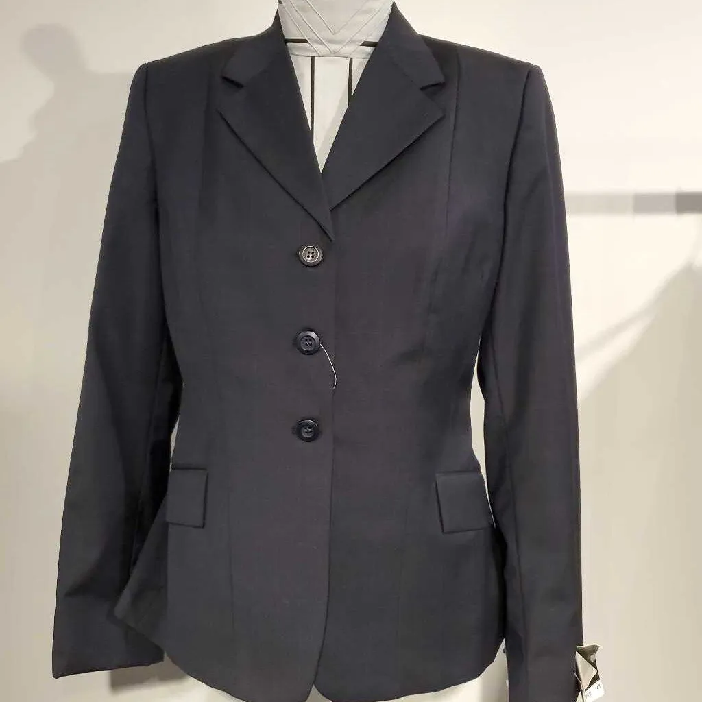 Grand Prix Navy Windowpane Hunt Coat 14T