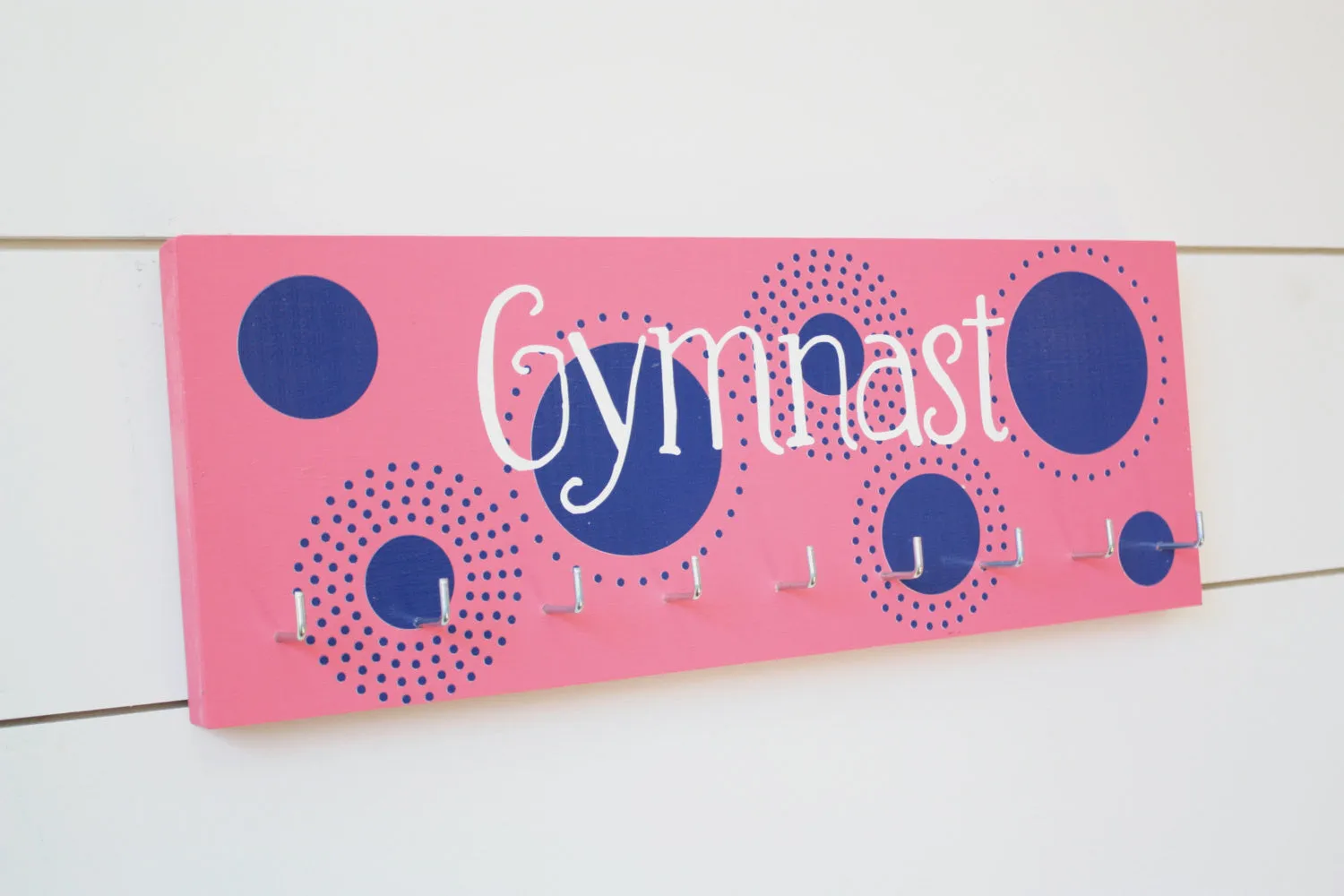 Gymnast Medal Holder with Polka Dots - Medium
