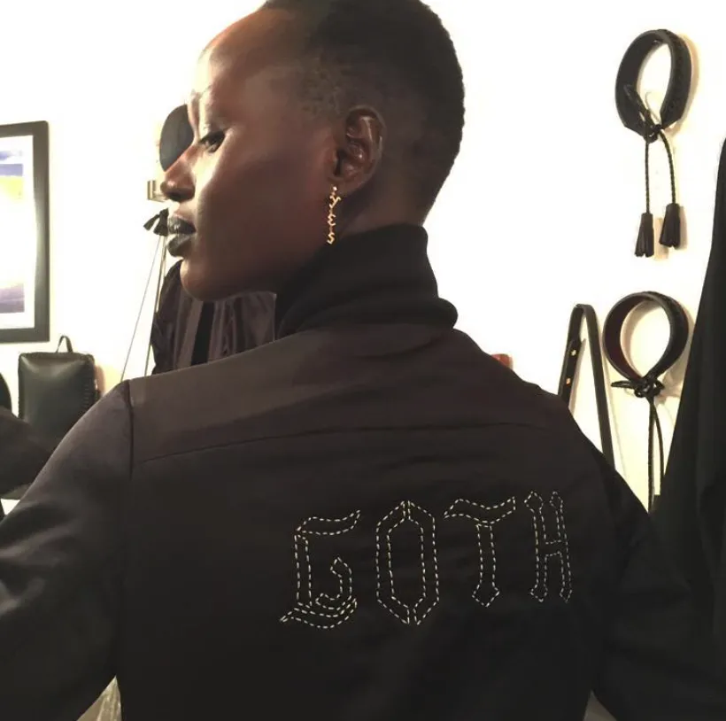 Hand Embroidered Club Jacket & Long Bias Cut Skirt