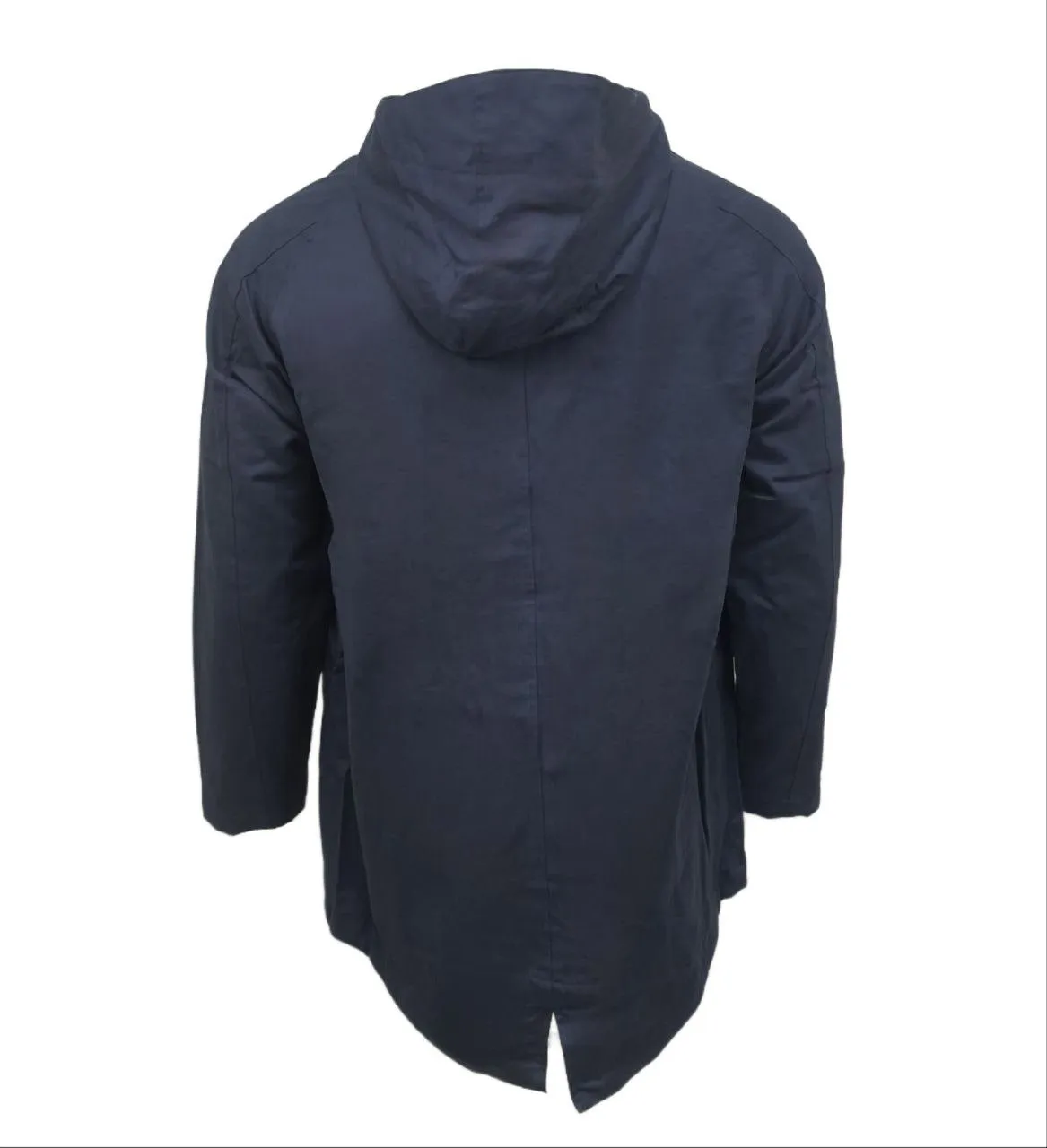 HoodLamb Men's Navy Hemp Lined Fishtail Parka 420 MTJ013 NWT