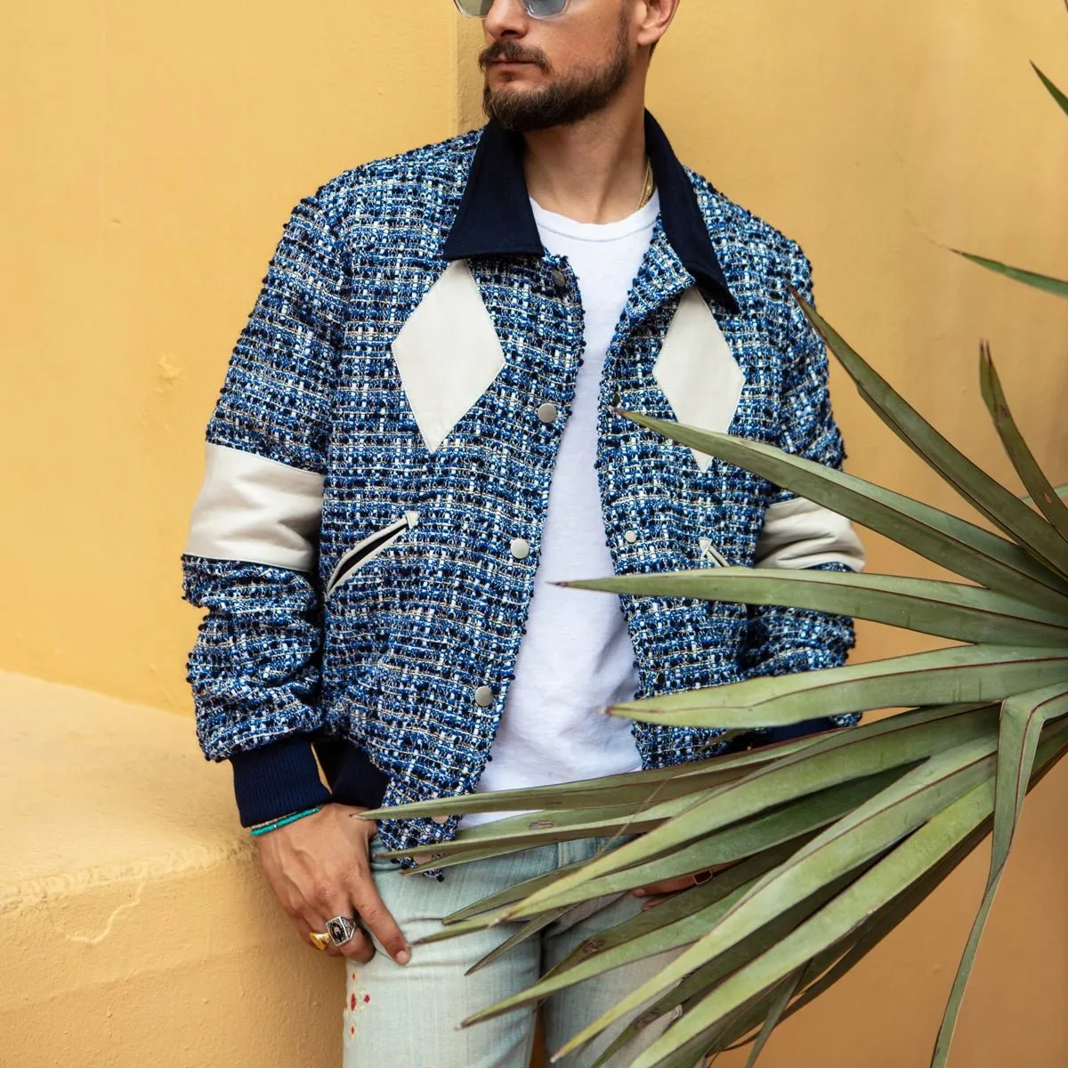 HUDSON RIVER TWEED BOMBER JACKET
