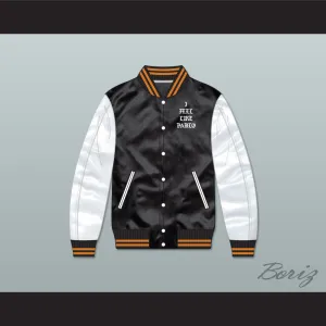 I Feel Like Pablo Black/ White Varsity Letterman Satin Bomber Jacket 2