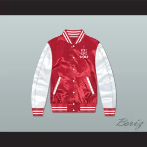 I Feel Like Pablo Red/ White Varsity Letterman Satin Bomber Jacket