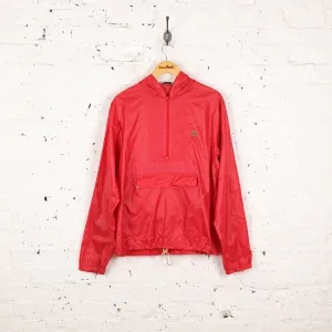 Izod Lacoste Cagoule Windbreaker Jacket - Red - M