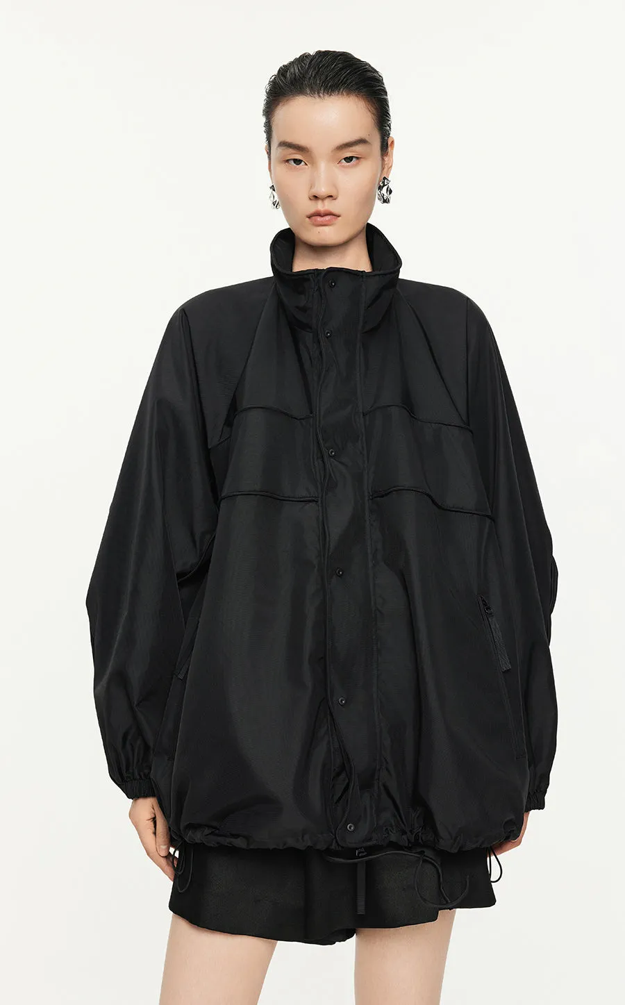 Jacket/JNBY  Drawstring Aluminum Wire Oversize Jacket