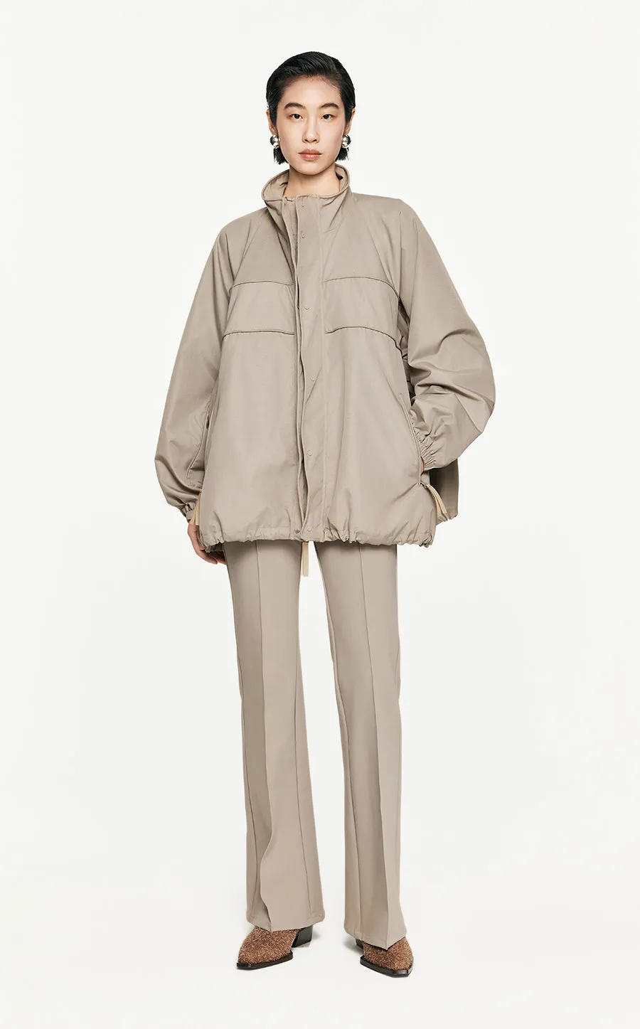 Jacket/JNBY  Drawstring Aluminum Wire Oversize Jacket