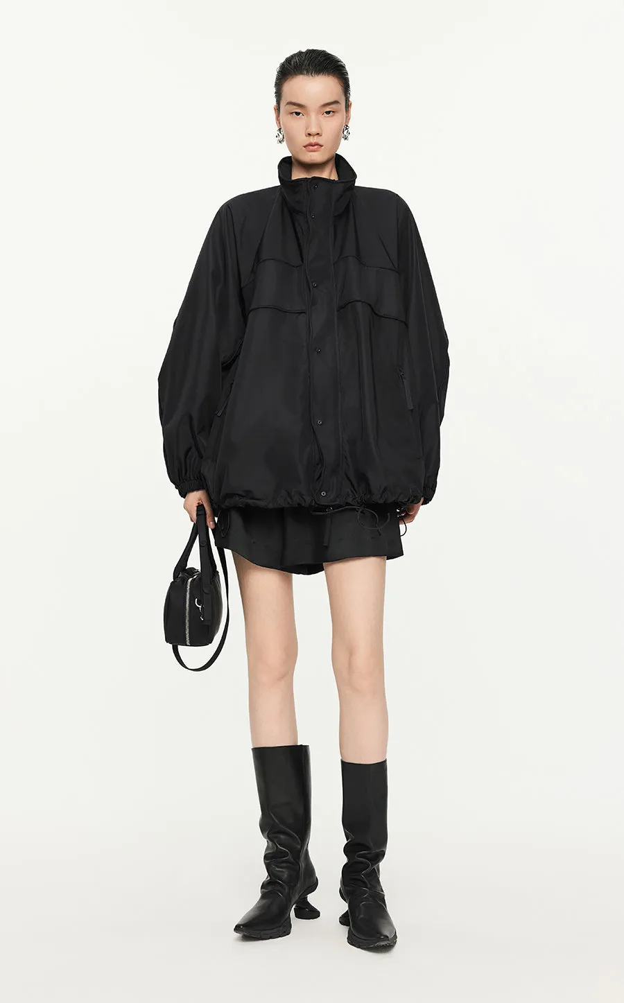 Jacket/JNBY  Drawstring Aluminum Wire Oversize Jacket