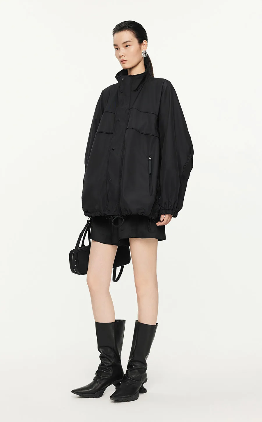 Jacket/JNBY  Drawstring Aluminum Wire Oversize Jacket