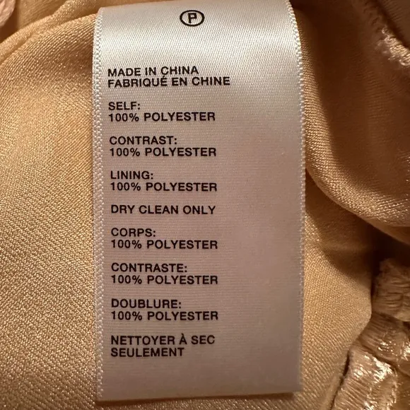 JOA Anthropologie Gold Satin Bomber Jacket M