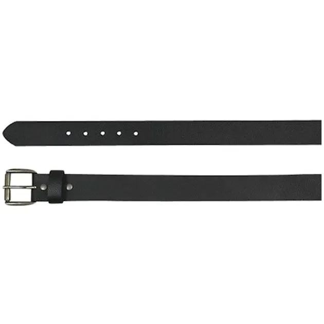 JP West Black Bomber Leather Belt