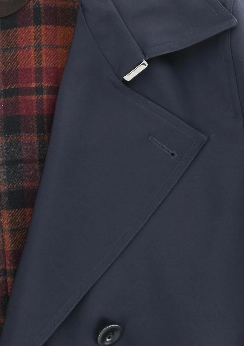 Kiton Navy Blue Coat - 40 US / 50 EU