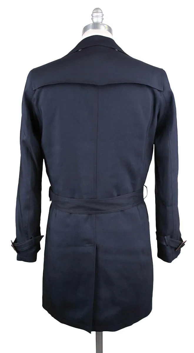 Kiton Navy Blue Coat - 40 US / 50 EU