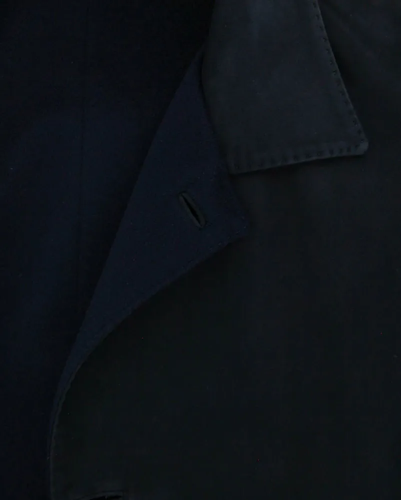 Kiton Navy Blue Reversible Coat