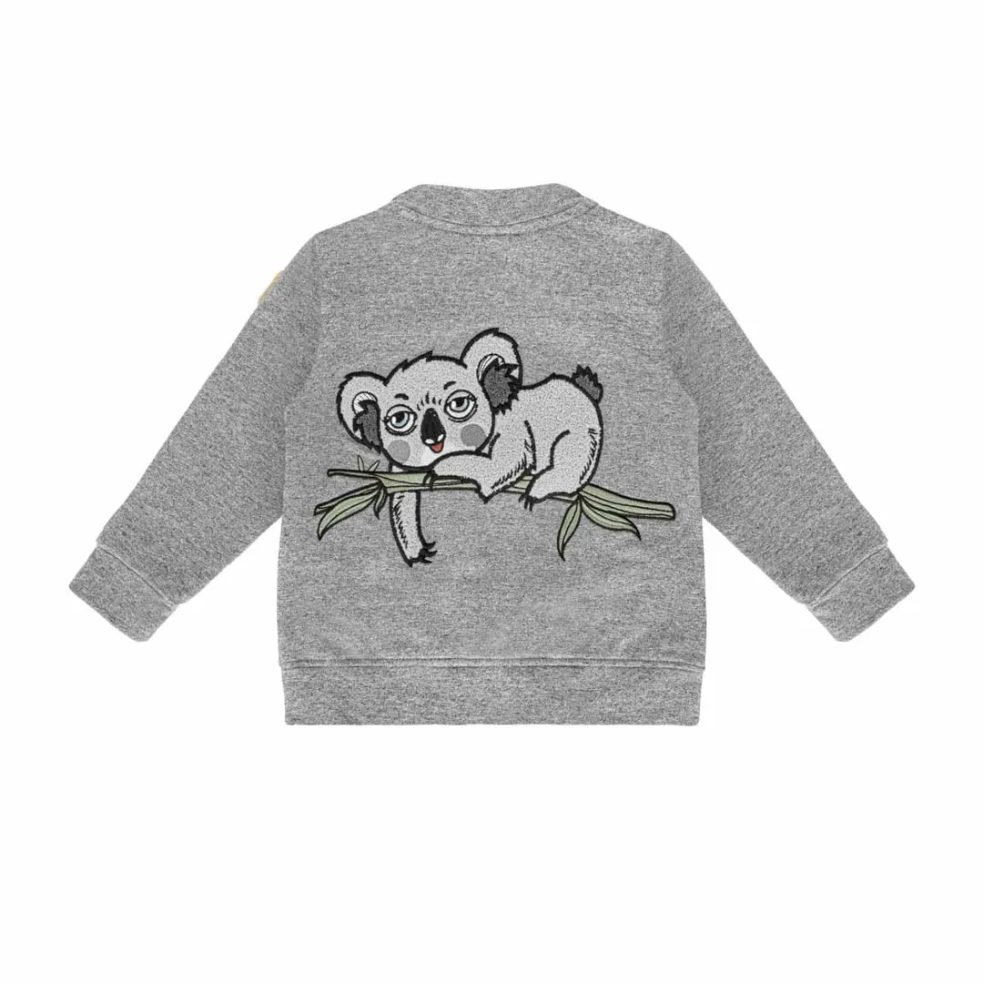 Koala Grey Bomber Jacket - LAST ONE 3-4 years