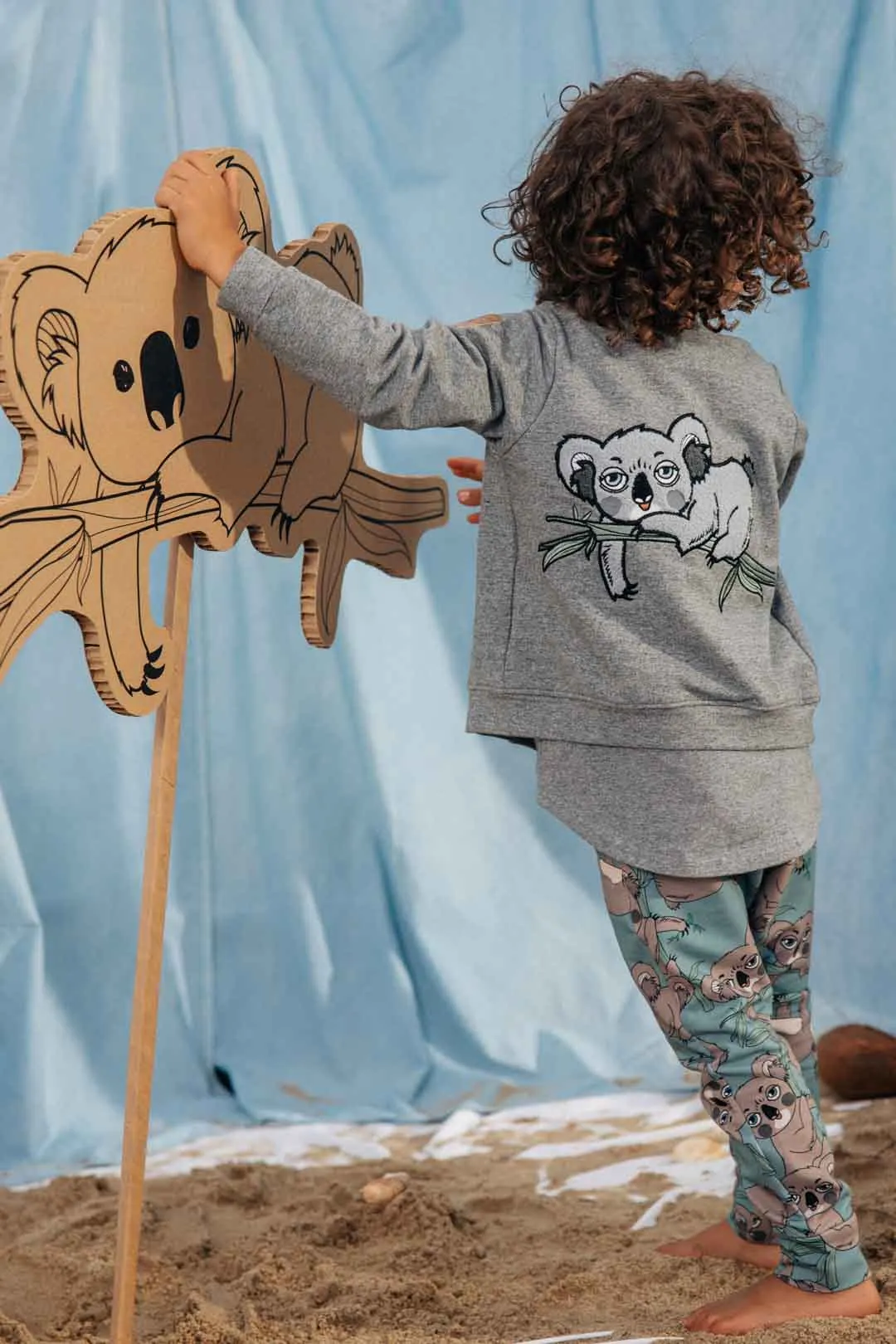 Koala Grey Bomber Jacket - LAST ONE 3-4 years