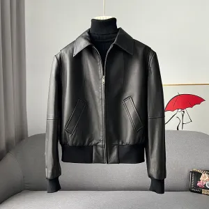 Lady Spring Vegetable Tanned Leather jackets New Arrivals Women's Genuine Sheepskin 2022 Coats Female Black Motorcycle CL4011