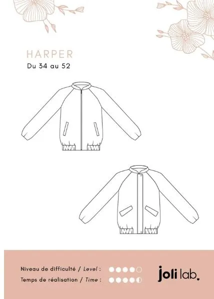 Le blouson HARPER - Patron de couture pochette - JOLI LAB