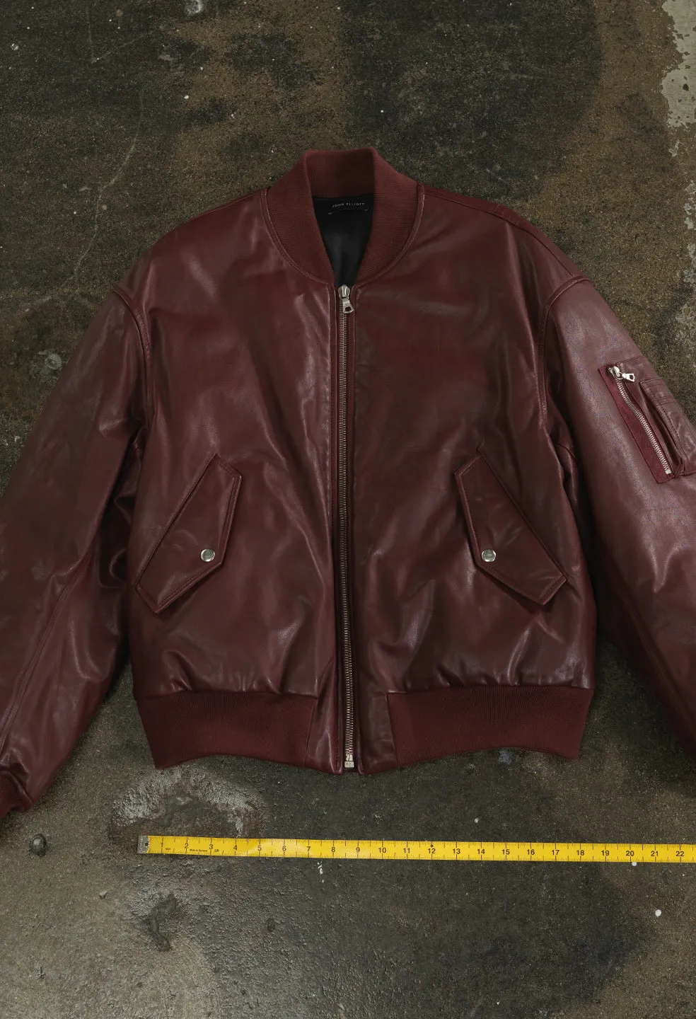 Leather Andes Bomber / Bordeaux