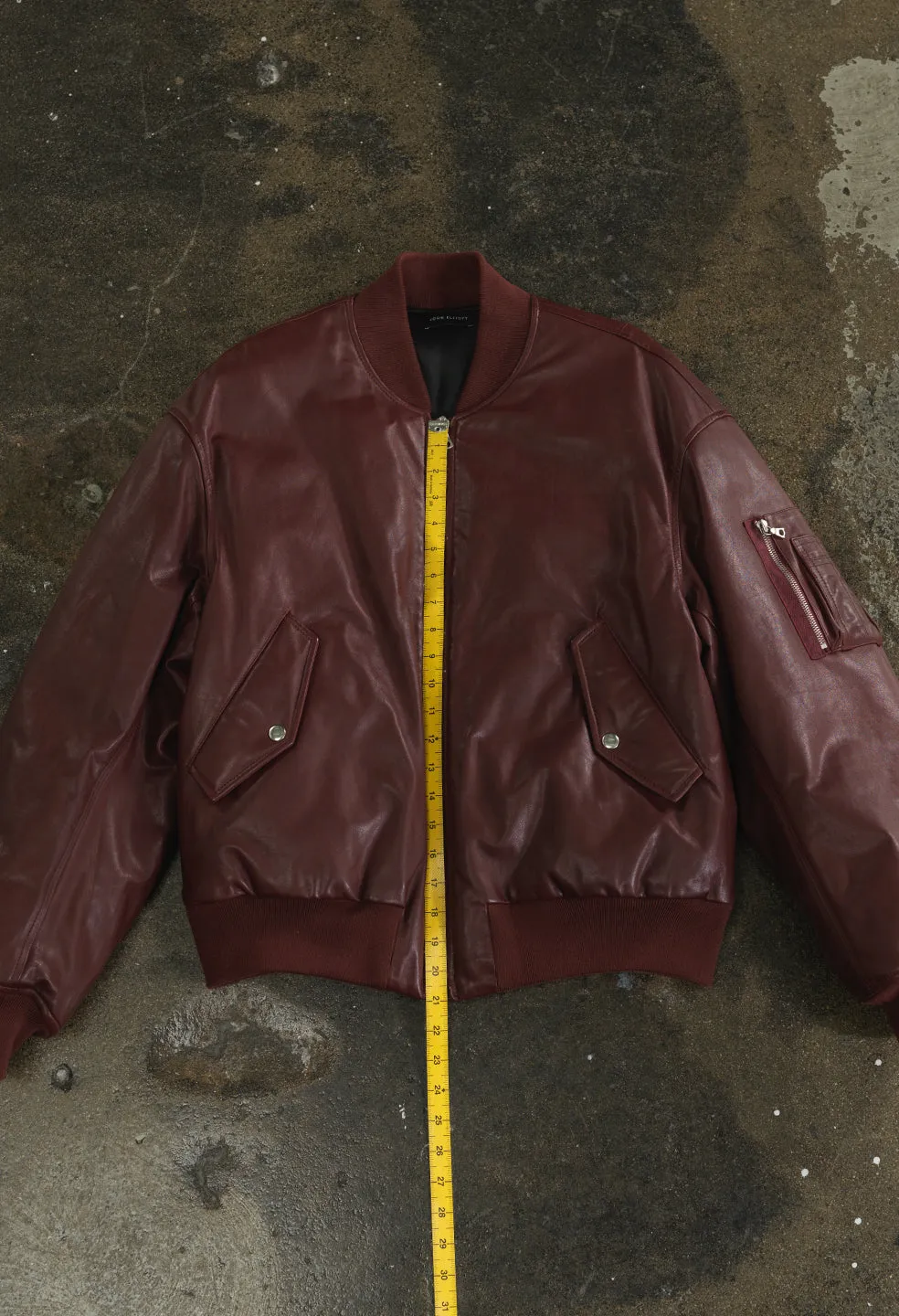 Leather Andes Bomber / Bordeaux