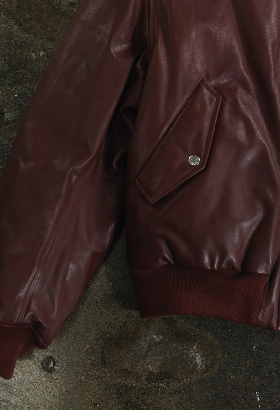 Leather Andes Bomber / Bordeaux