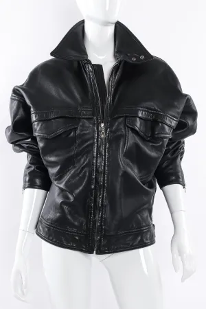 Leather Bomber Jacket